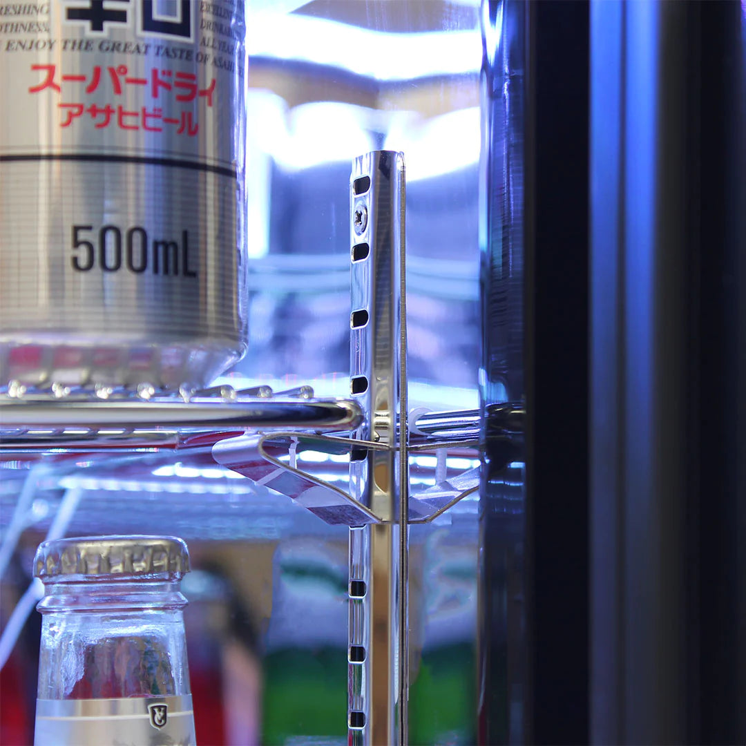 Rhino Stainless Steel 1 Door 129L Bar Fridge