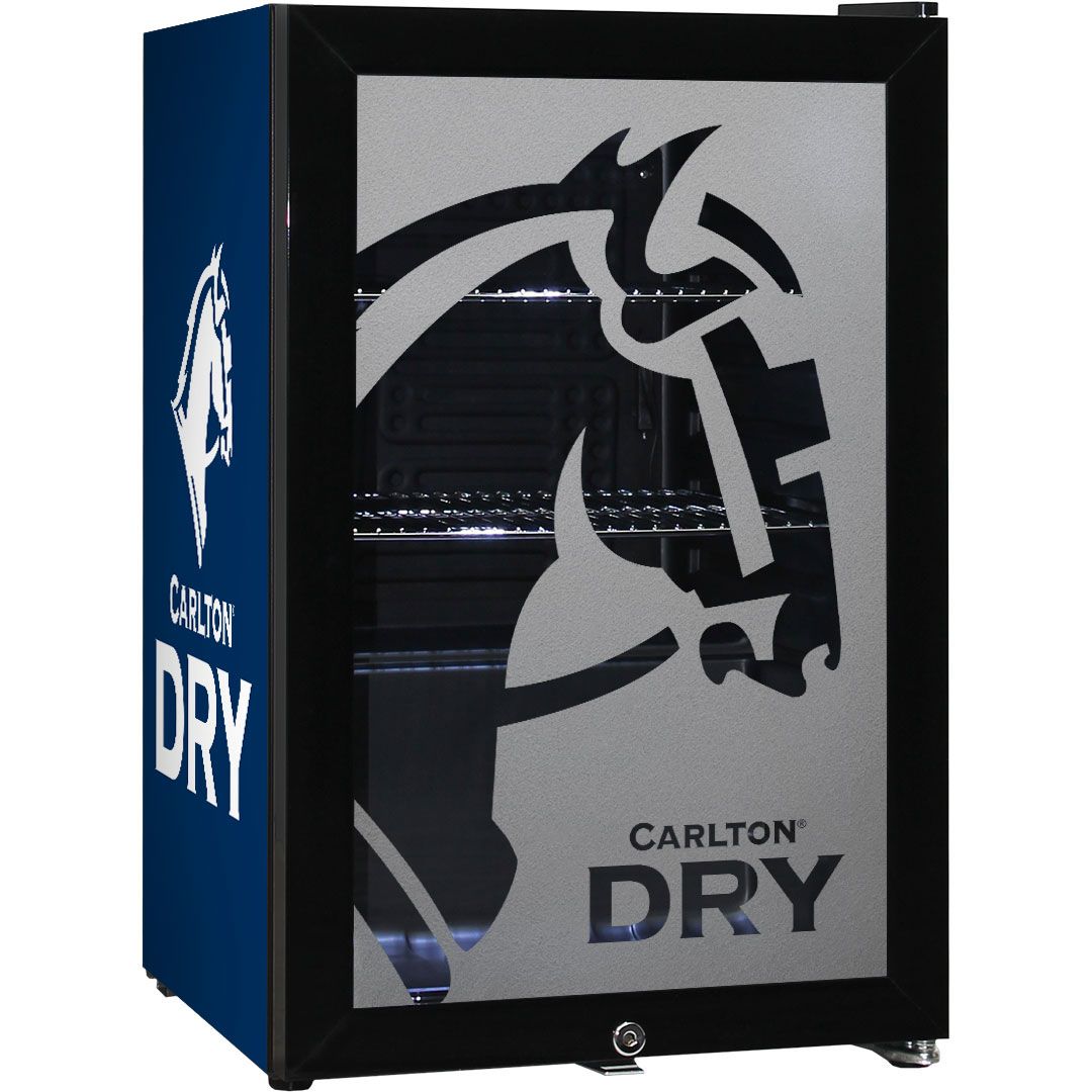 Beer Branded Glass Door 70L Bar Fridge With Frosted Door Logo