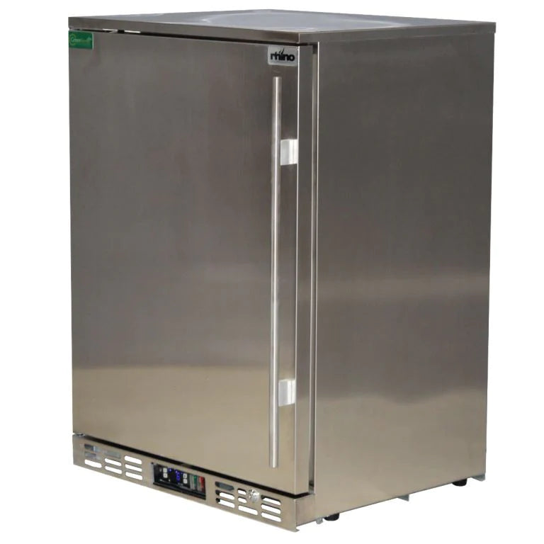 Rhino Stainless Steel 1 Door 129L Bar Fridge