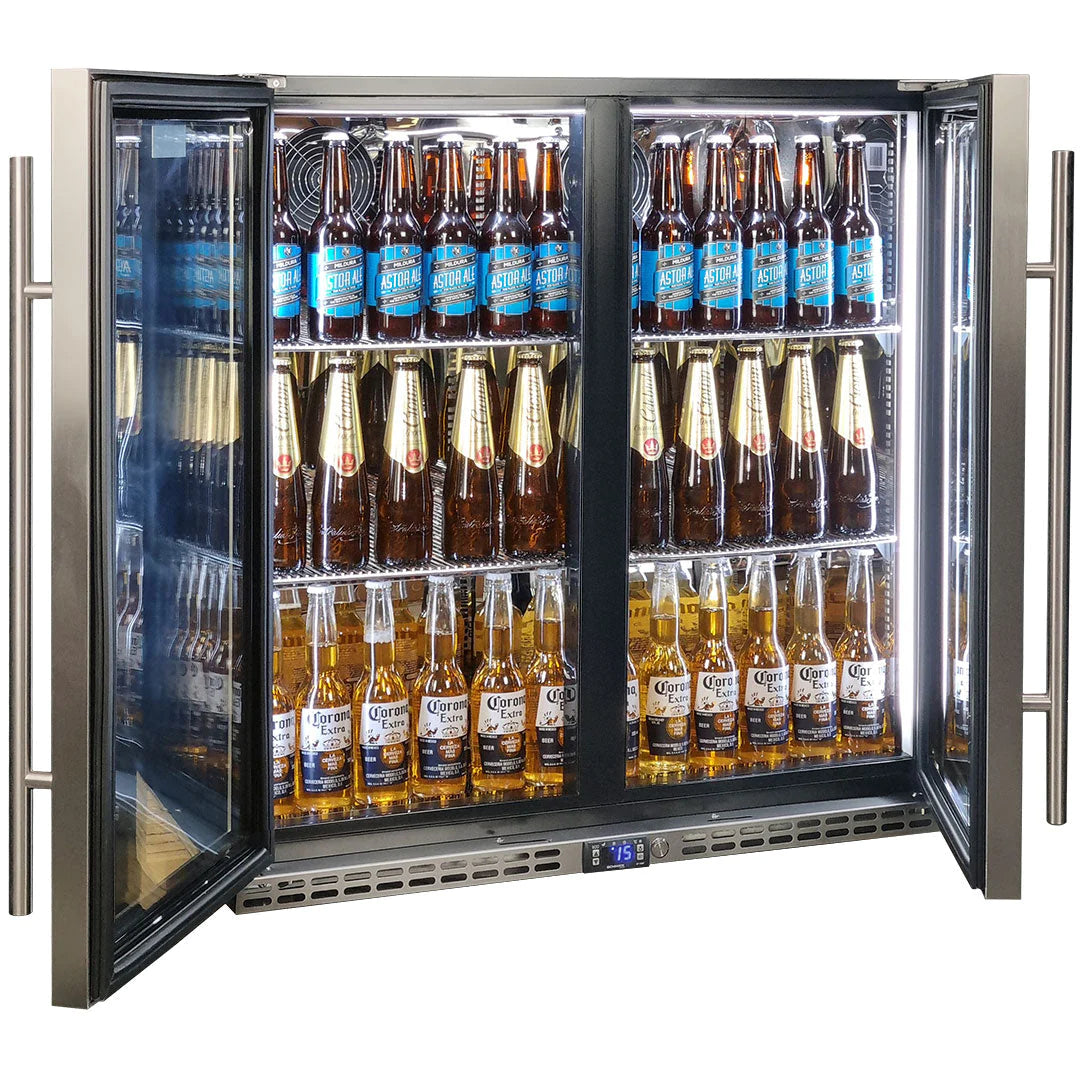 Schmick Quiet Running Front Venting Under Bench 2 Door 274L Bar Fridge