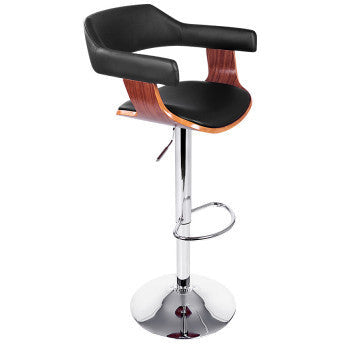 Artiss Wooden Bar Stool - Black and Wood