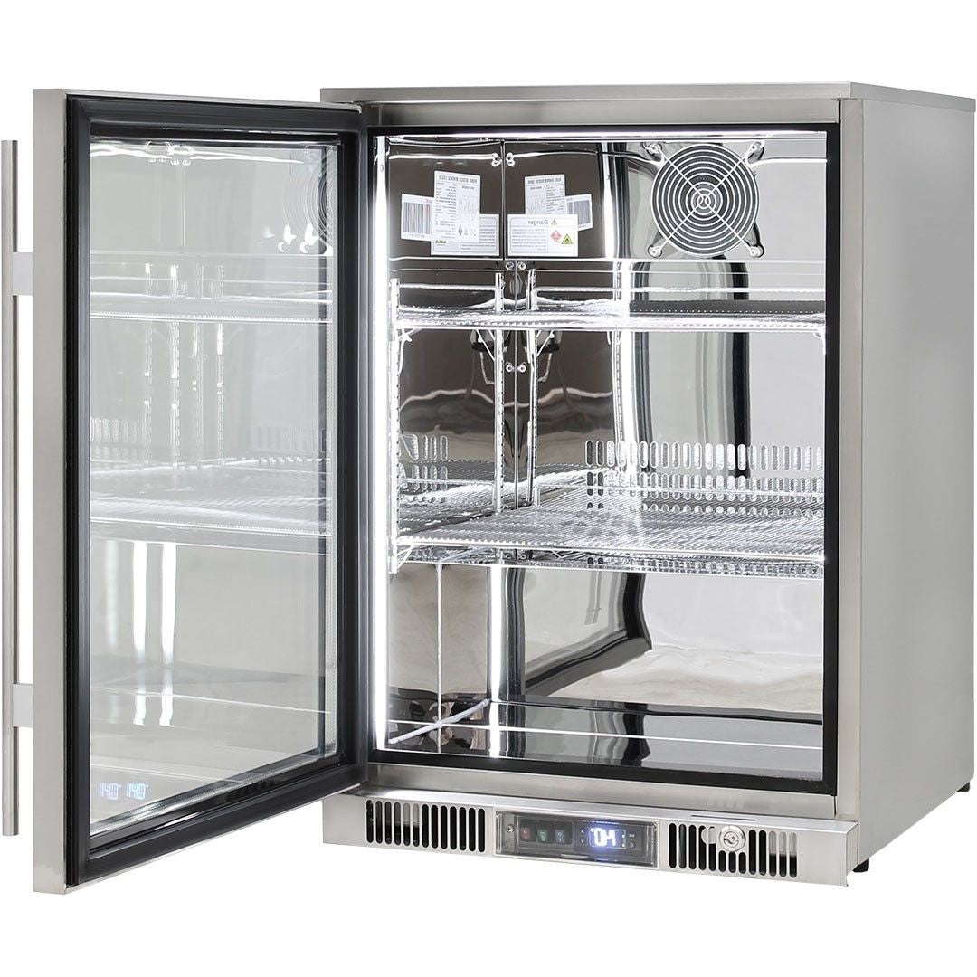 Outdoor Rhino Envy Single Glass Door Bar Fridge