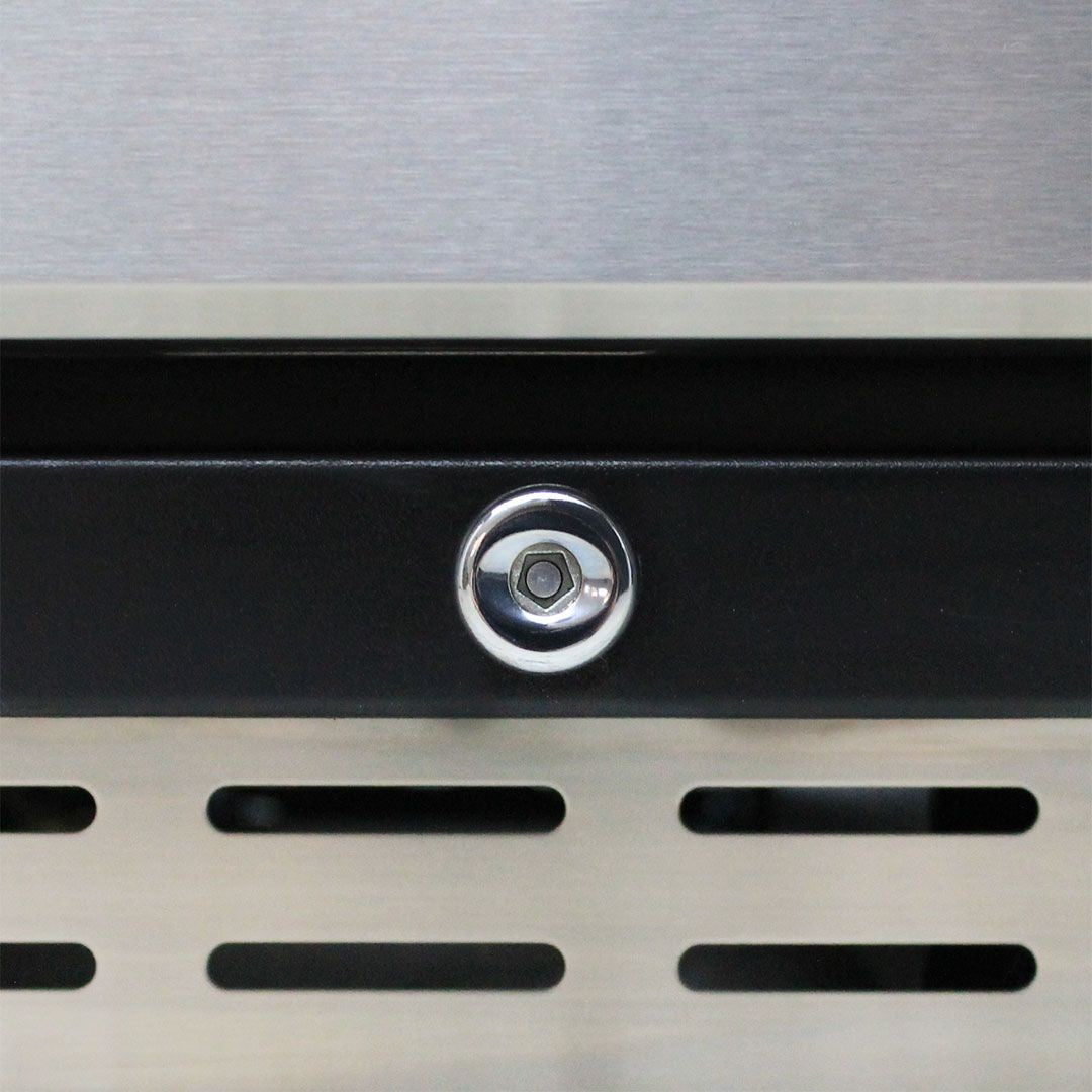 Under Bench Beer And Wine Dual Zone Bar Fridge