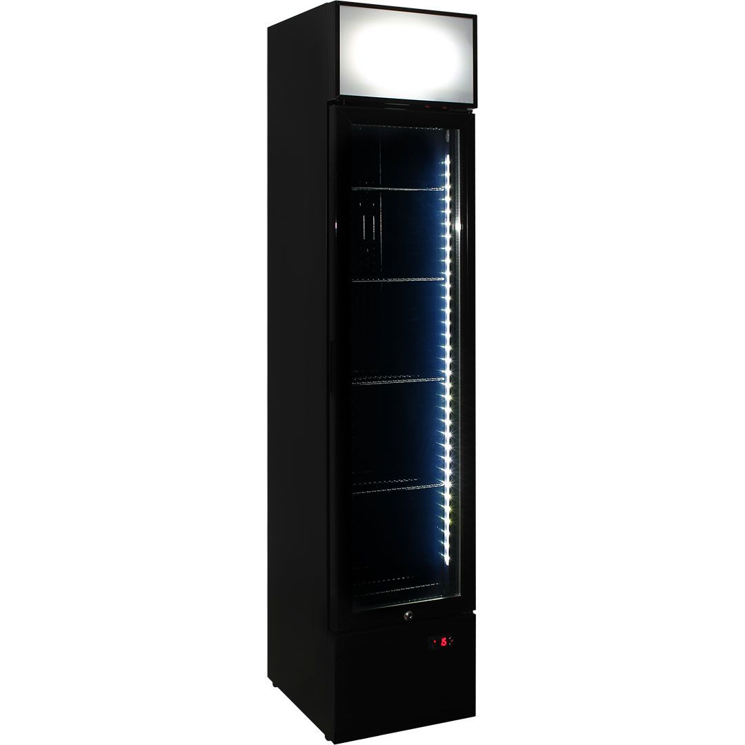 Schmick Skinny Upright Glass Door Bar Fridge