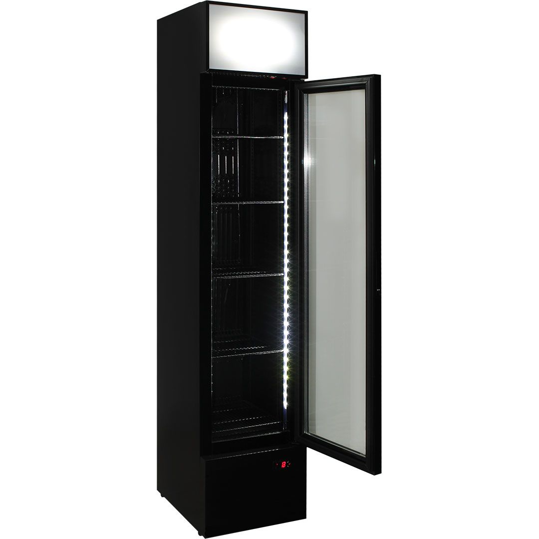 Schmick Skinny Upright Glass Door Bar Fridge