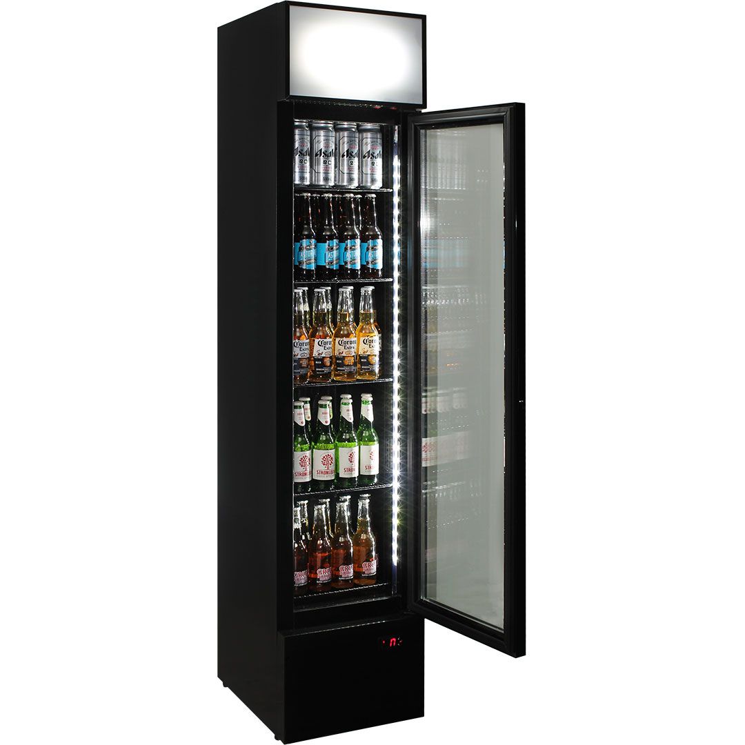 Schmick Skinny Upright Glass Door Bar Fridge