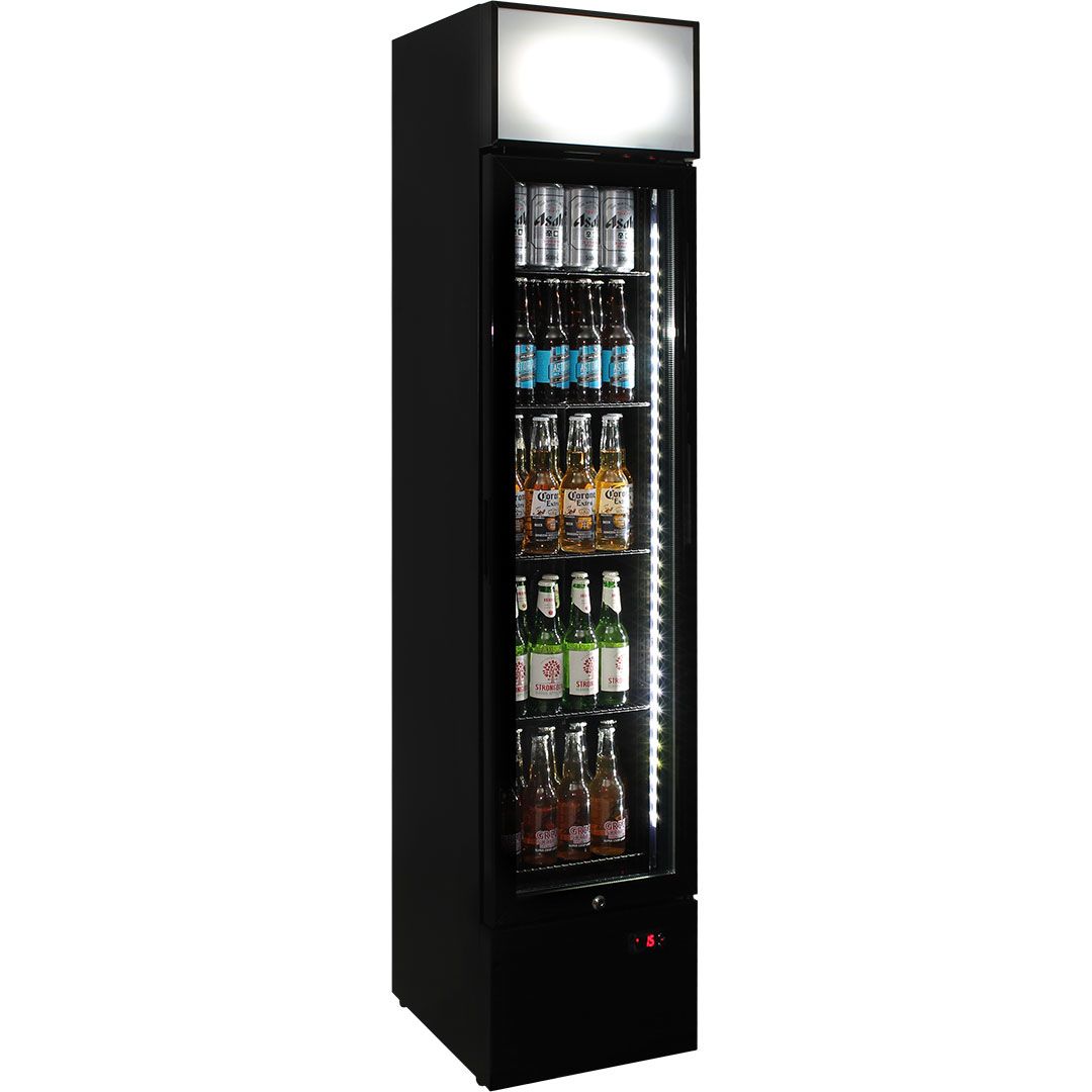 Schmick Skinny Upright Glass Door Bar Fridge