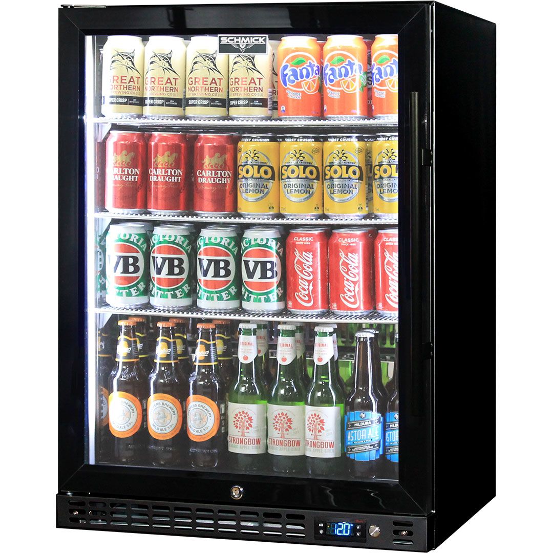 Schmick Under Bench Heated Glass Door Bar Fridge