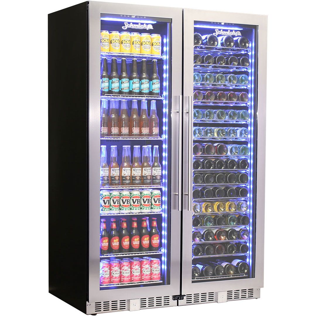 Schmick Upright Glass Door Beer And Wine Fridge