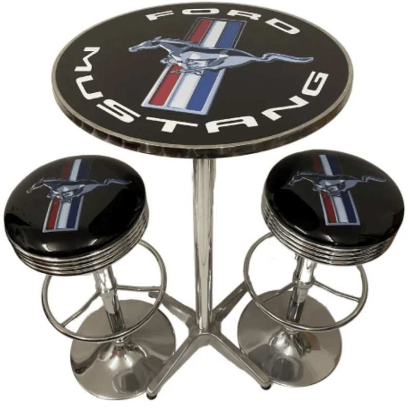 Ford Mustang Bar Table & Stools Package