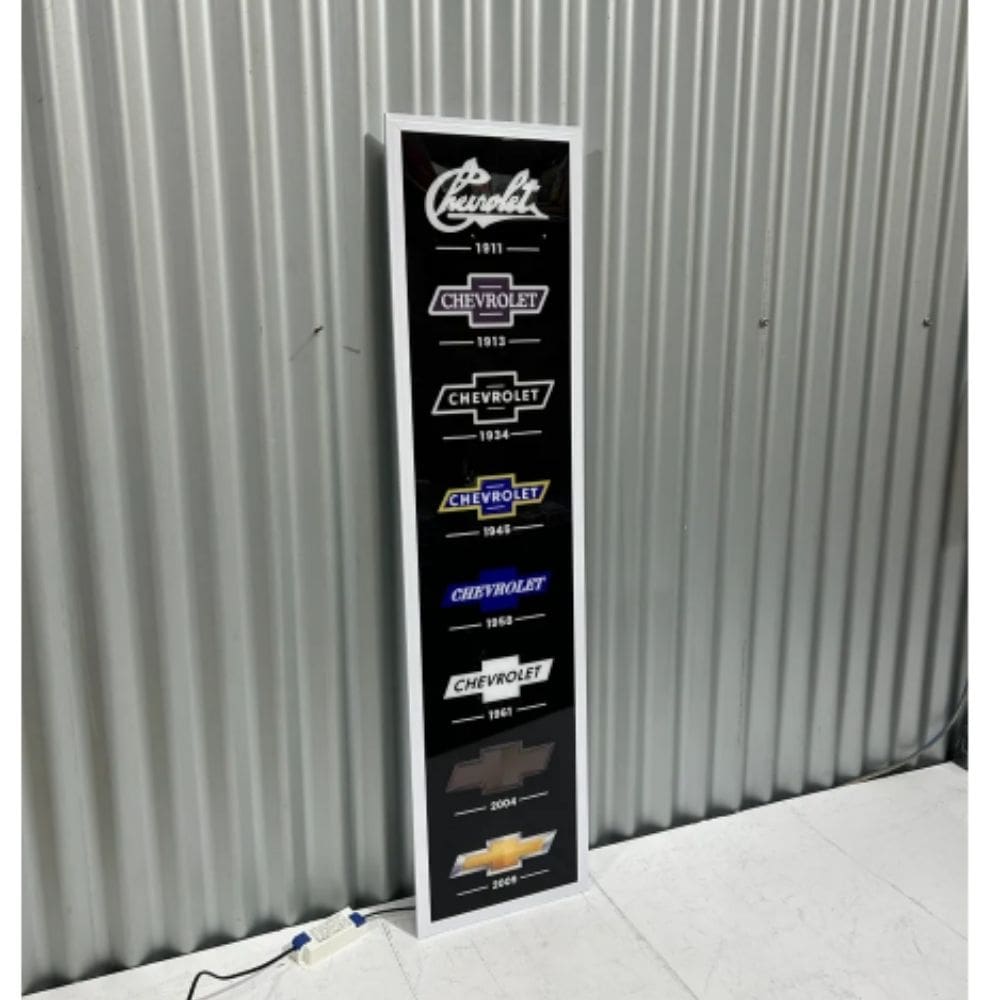 Chev Logo History LED Wall Hanging Light