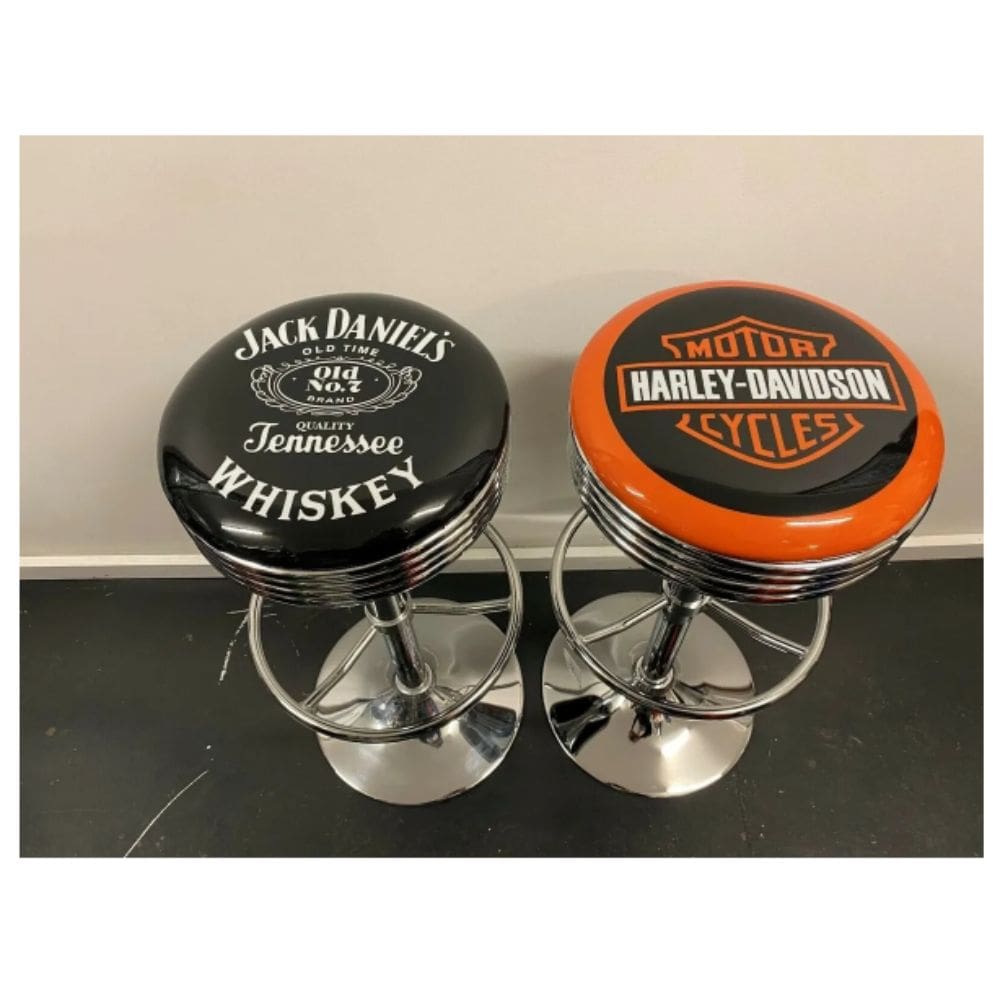 Jack Daniels & Harley Davidson Stools