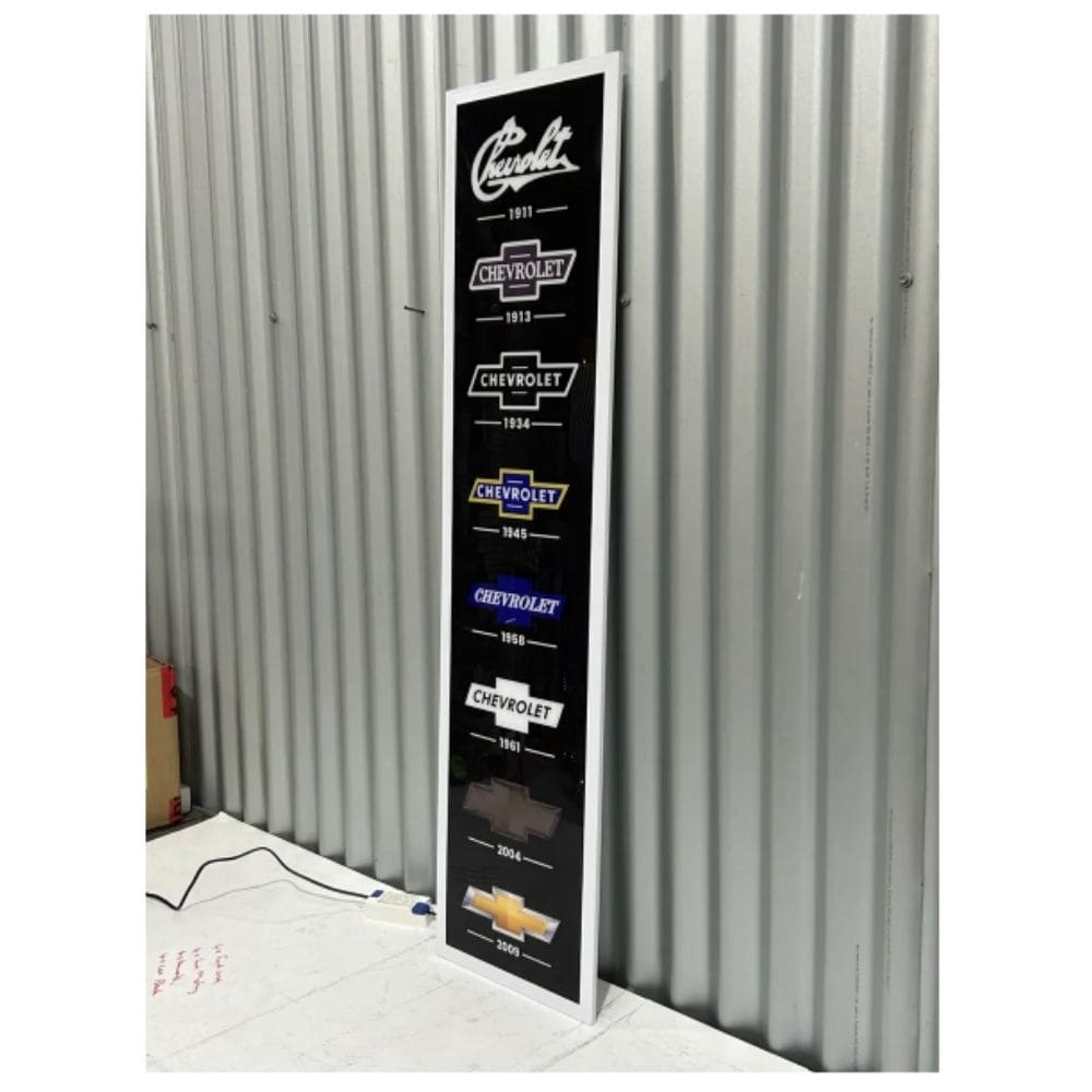 Chev Logo History LED Wall Hanging Light