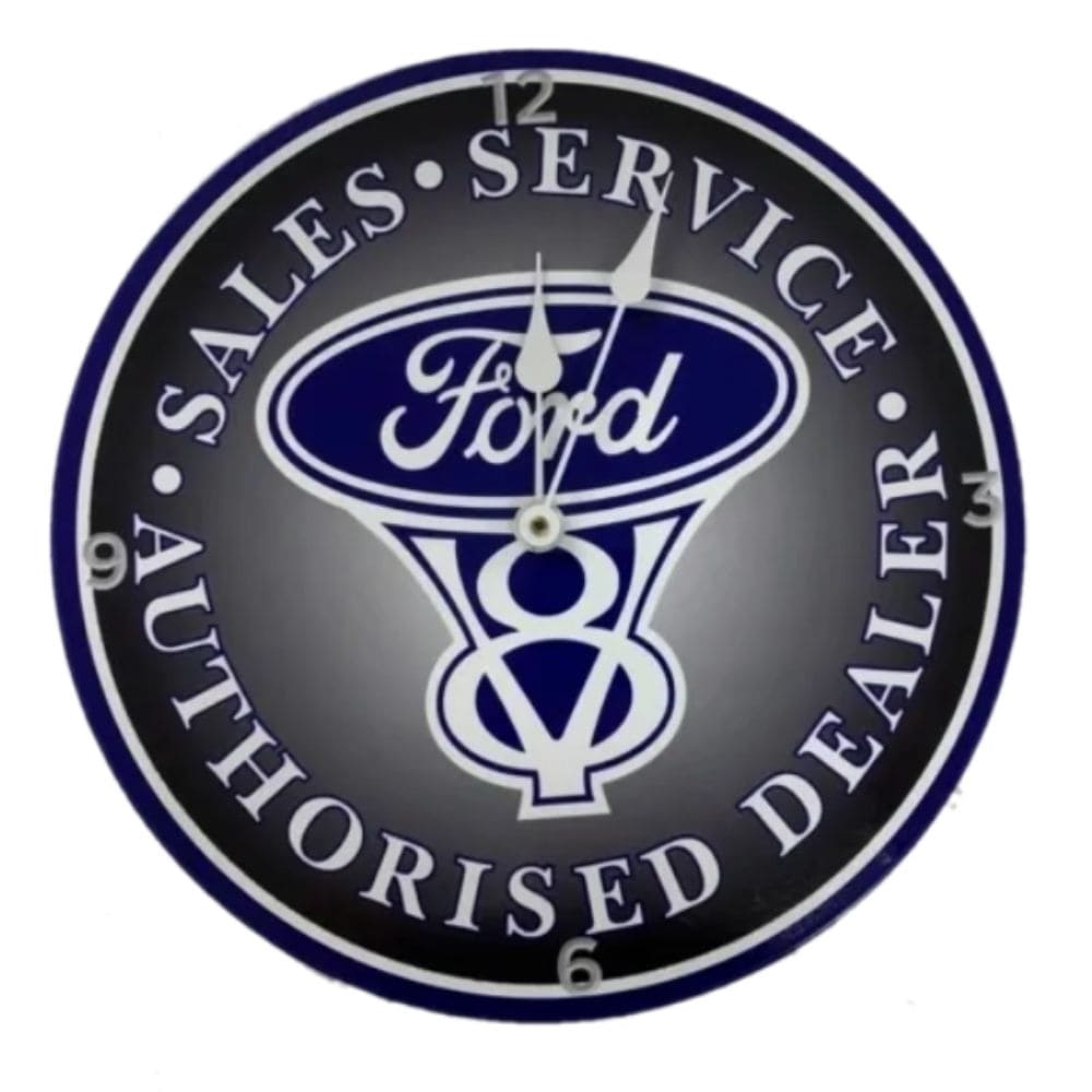 Ford V8 Metal Clock