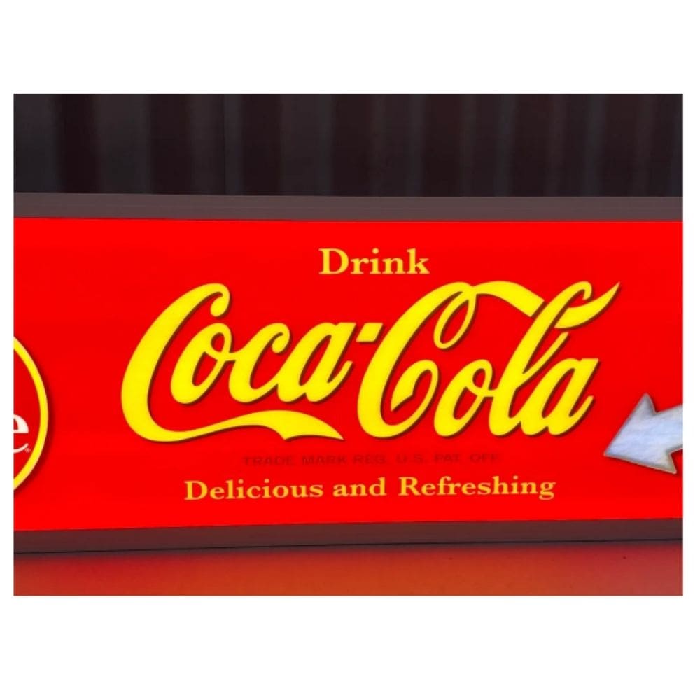 Coca Cola Coke Boy Large LED Flat Panel Light Sign