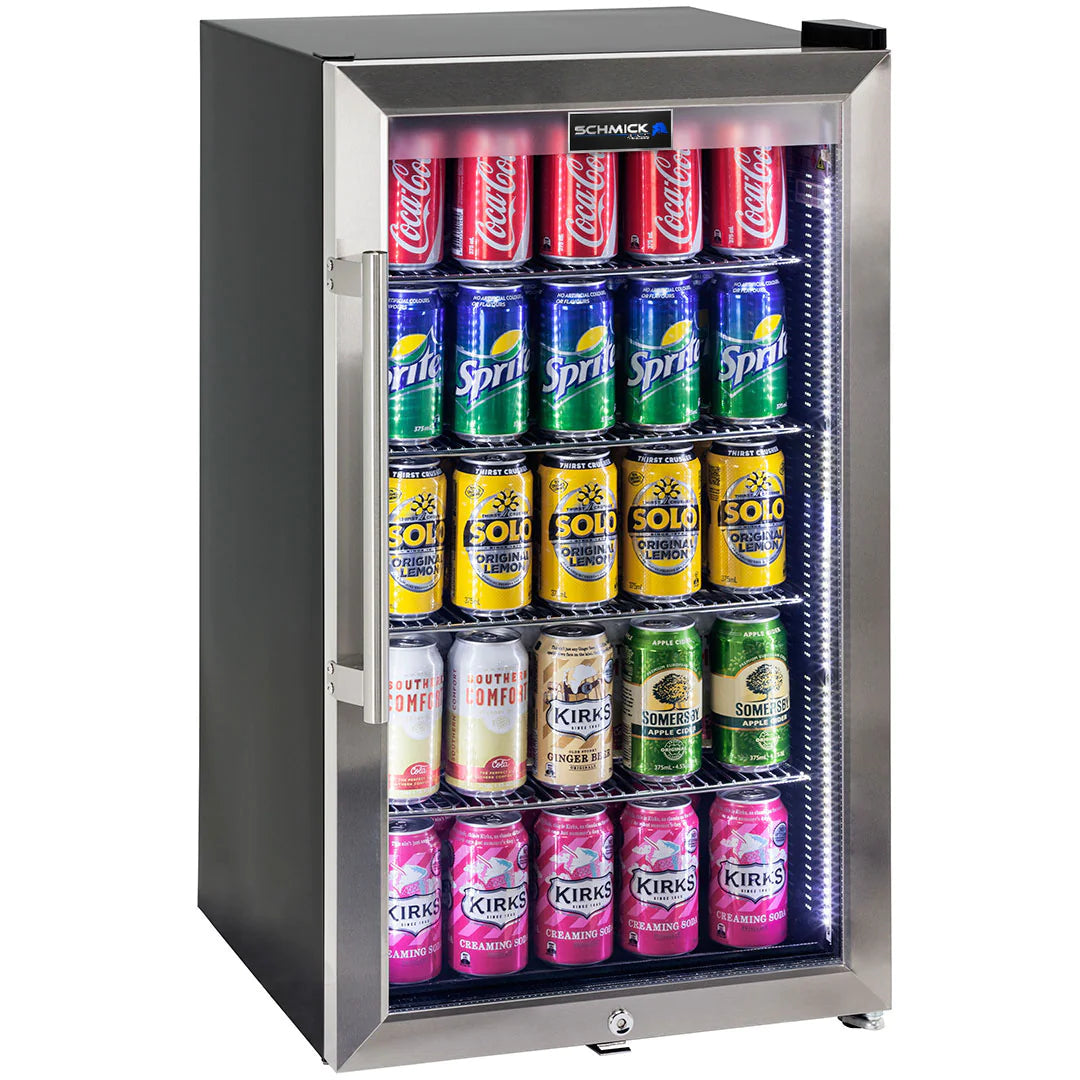 Petrol Branded Triple Glazed Alfresco  LED 98L Bar Fridge