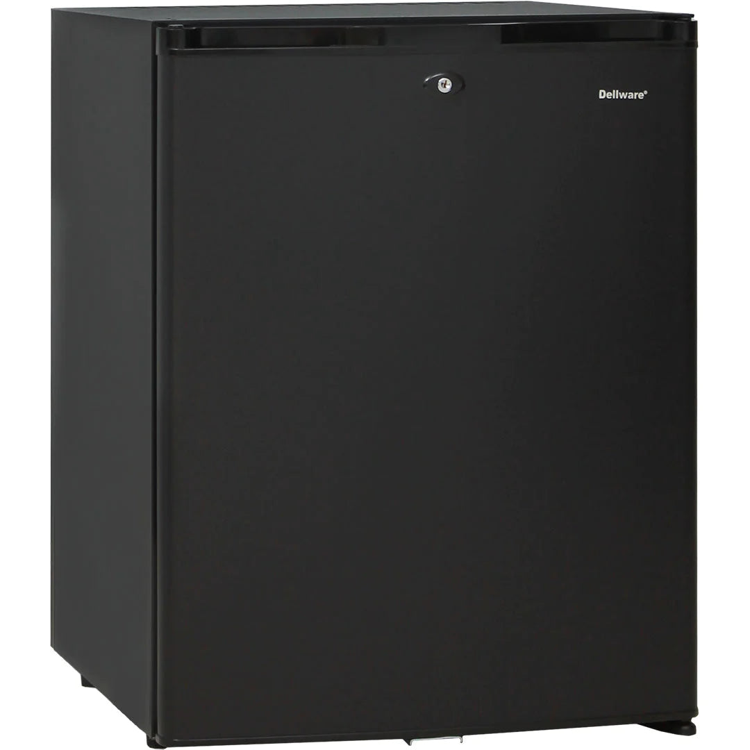 Quiet Mini 60L Black Bar Fridge With Lock