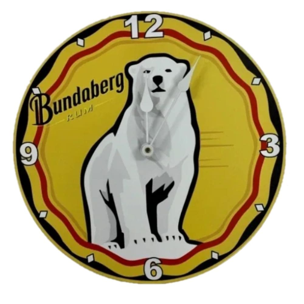 Bundaberg Rum Metal Clock