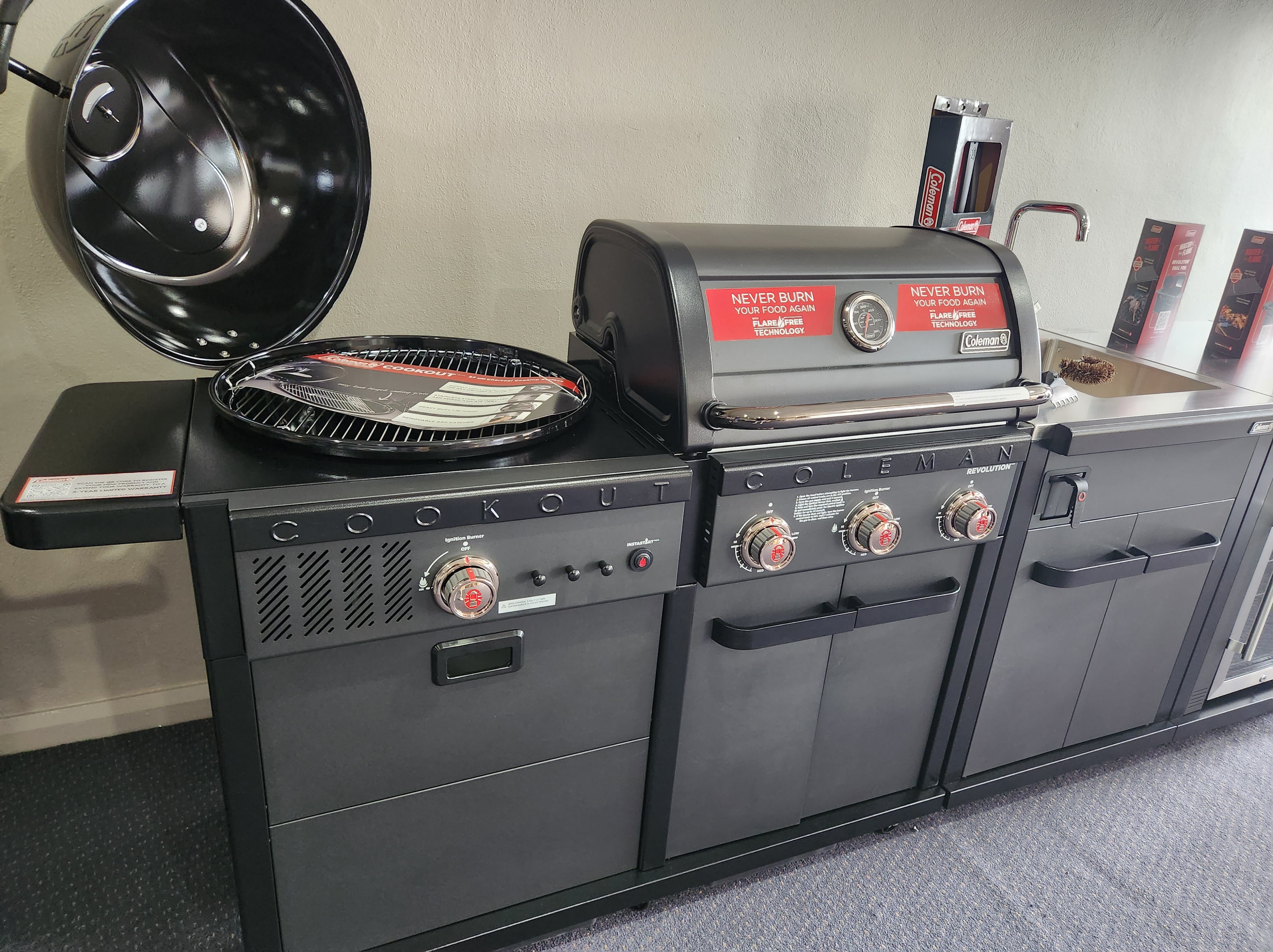 Coleman Revolution Dual Fuel BBQ Black Matte — The Modern Cave