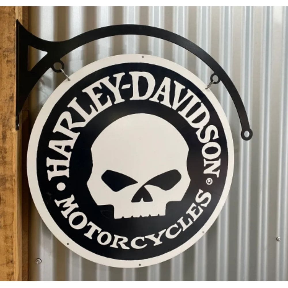 Harley Davidson Willy G Double Sided Round Sign & Hanger