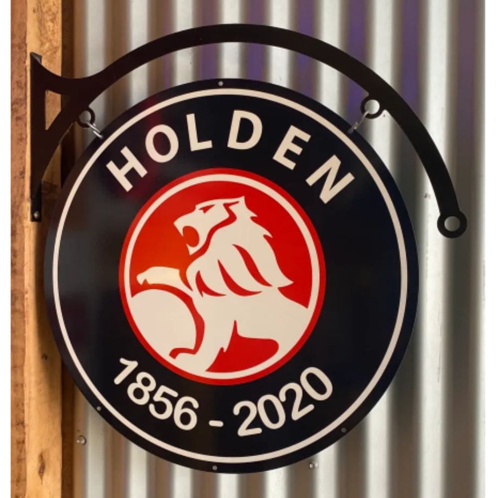 Holden Years Double Sided Round Sign & Hanger