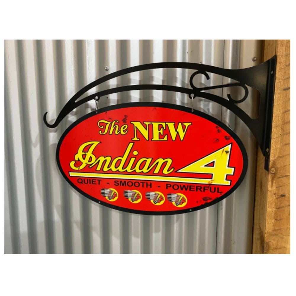 Indian Motorcycles Oval Double Sided Hanging Sign