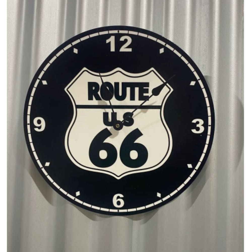 Route 66 Powder Coated Clock