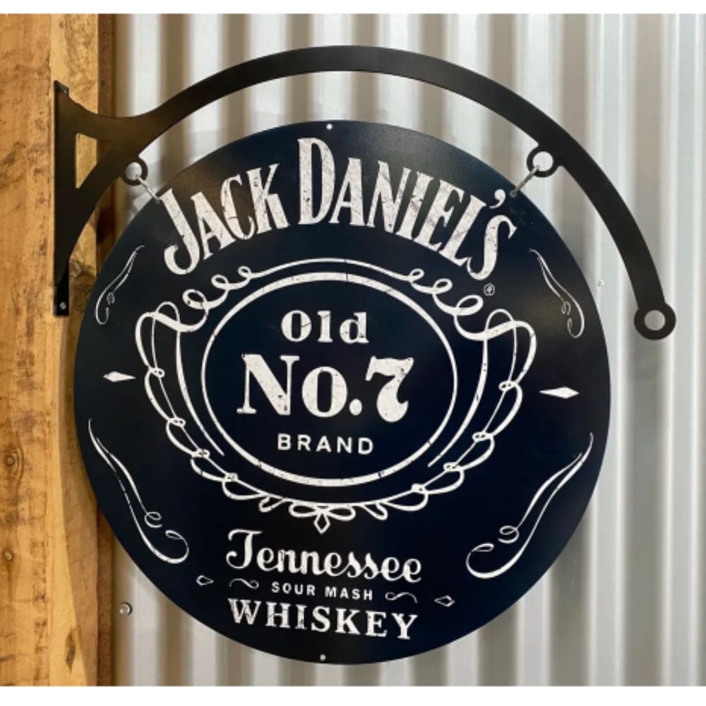 Jack Daniels Traditional Double Sided Round Sign & Hanger
