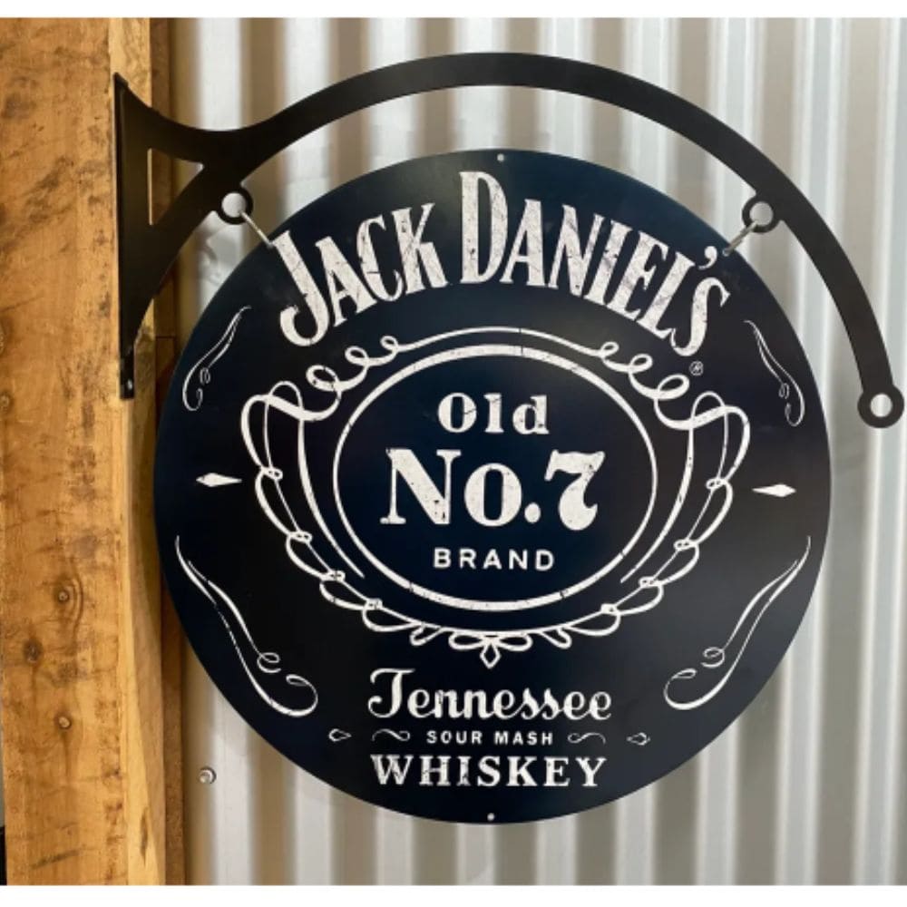 Jack Daniels Traditional Double Sided Round Sign & Hanger