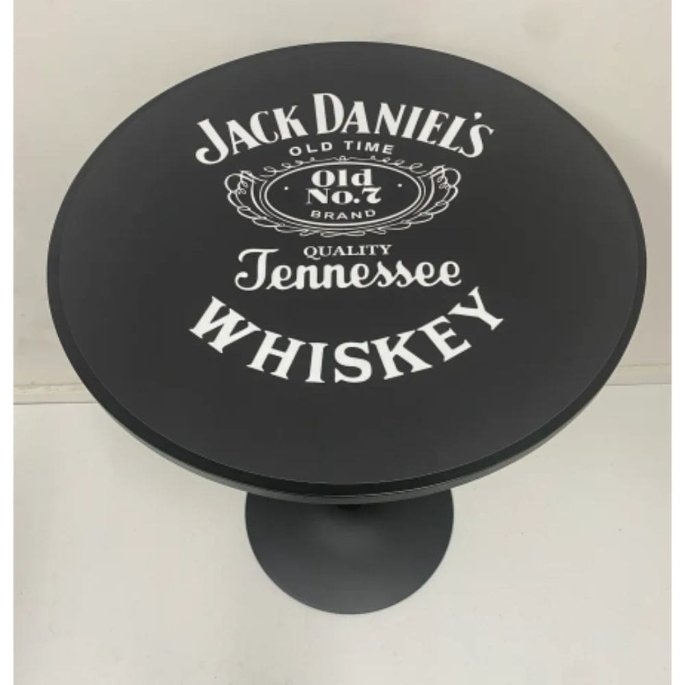Jack Daniels Black Adjustable Height Bar Table