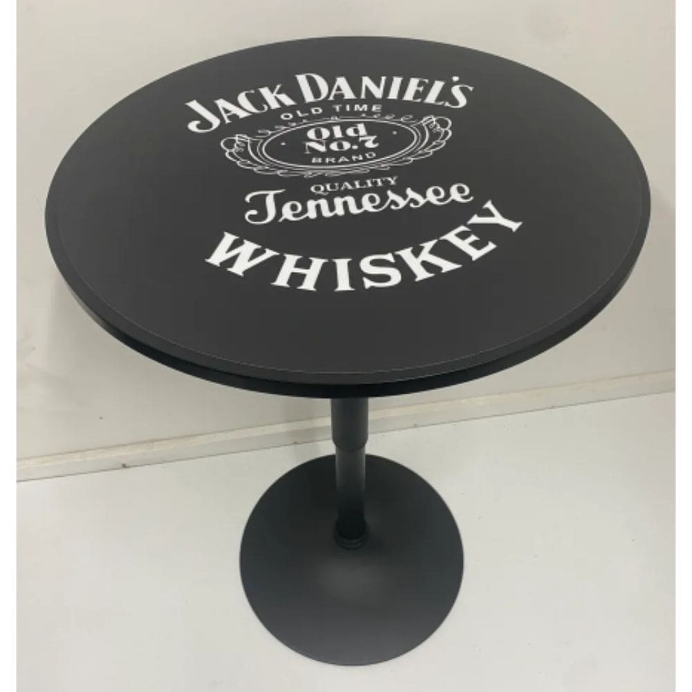 Jack Daniels Black Adjustable Height Bar Table