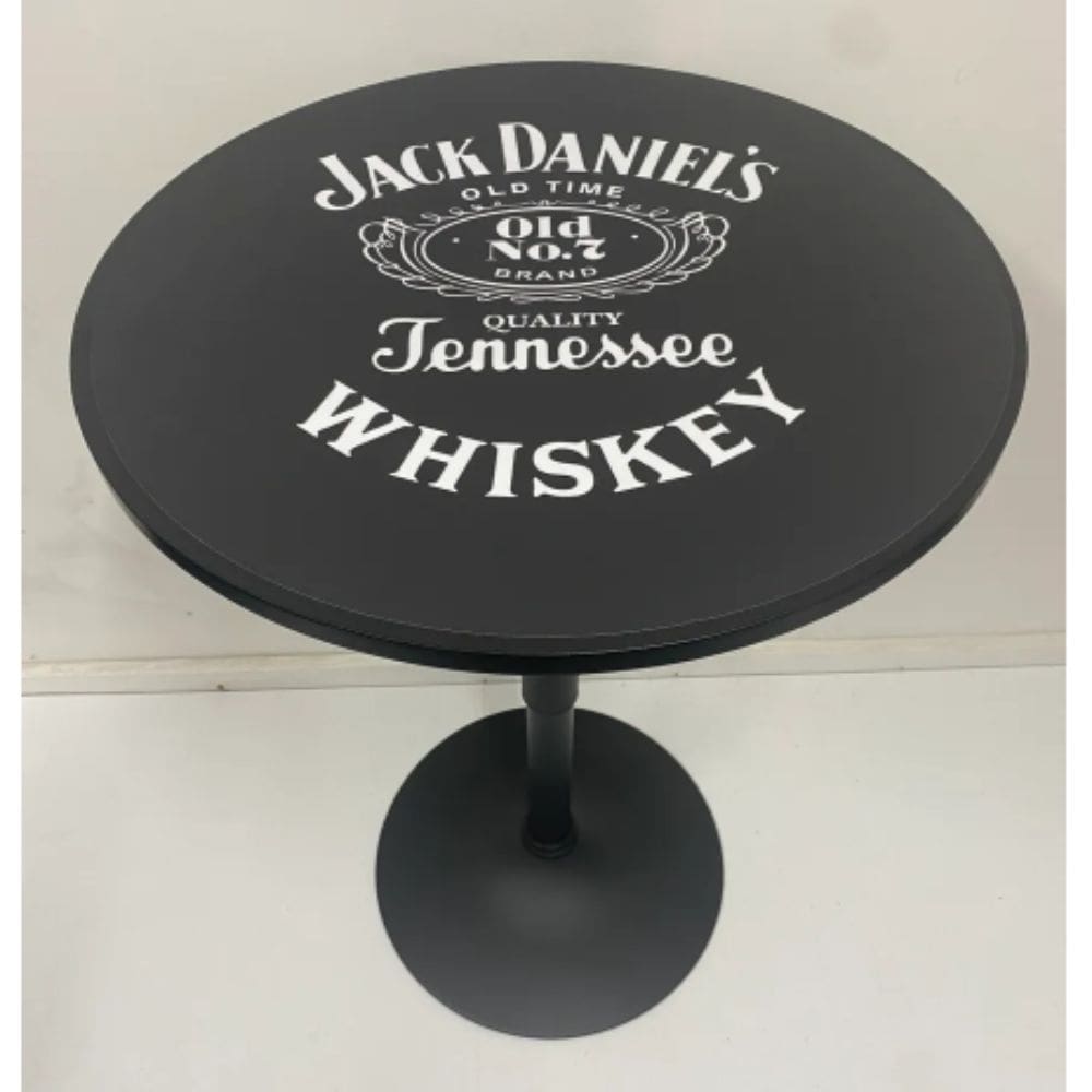 Jack Daniels Black Adjustable Height Bar Table