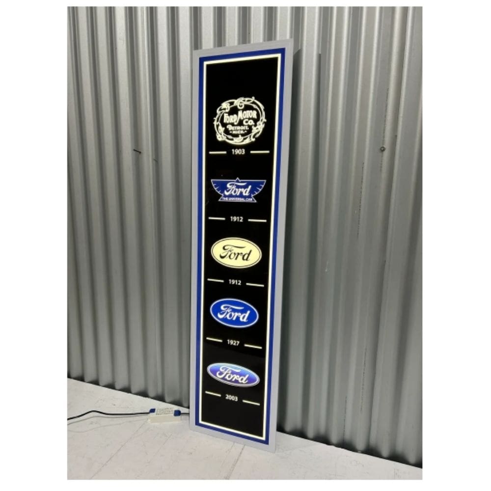 Ford Logo History LED Wall Hanging Light