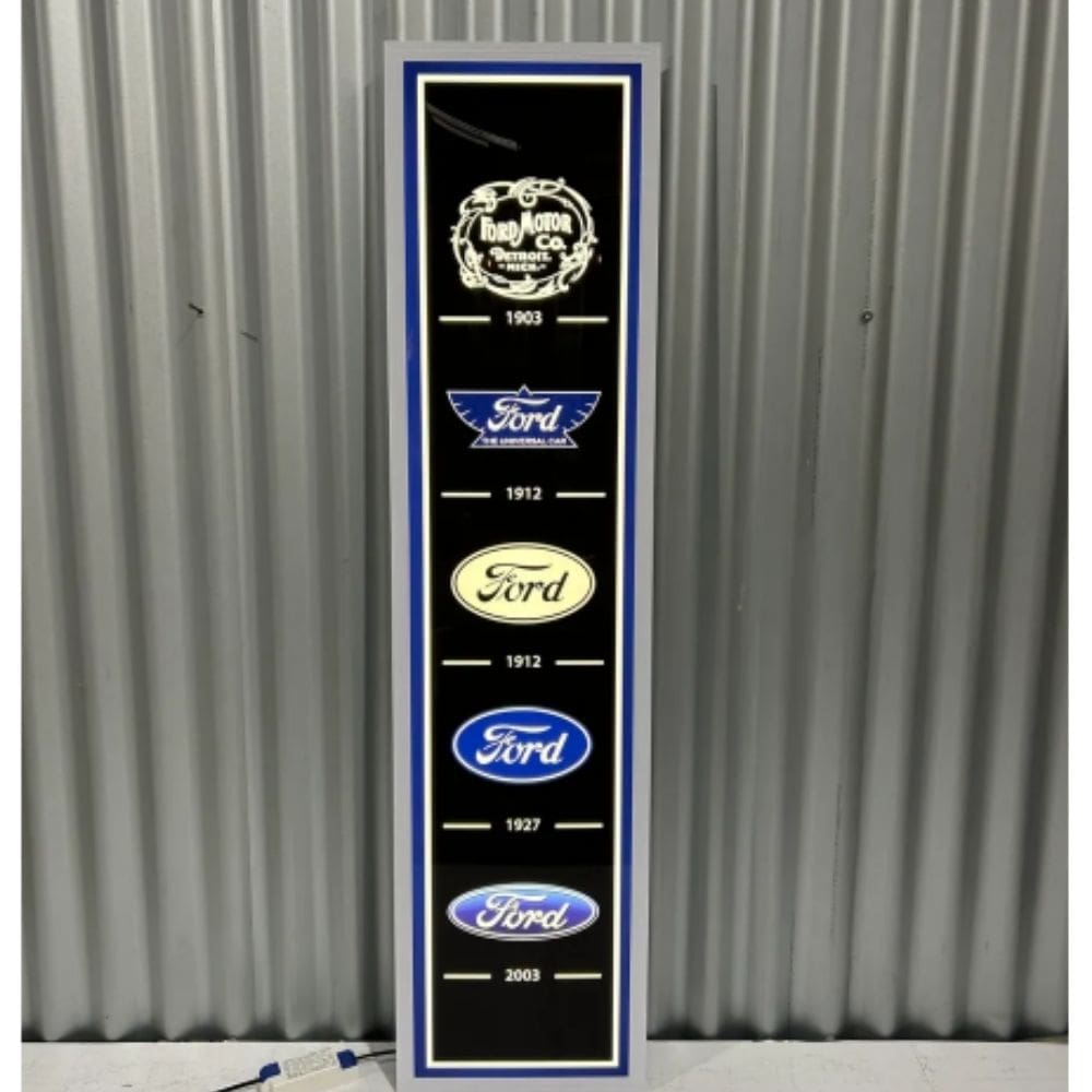 Ford Logo History LED Wall Hanging Light
