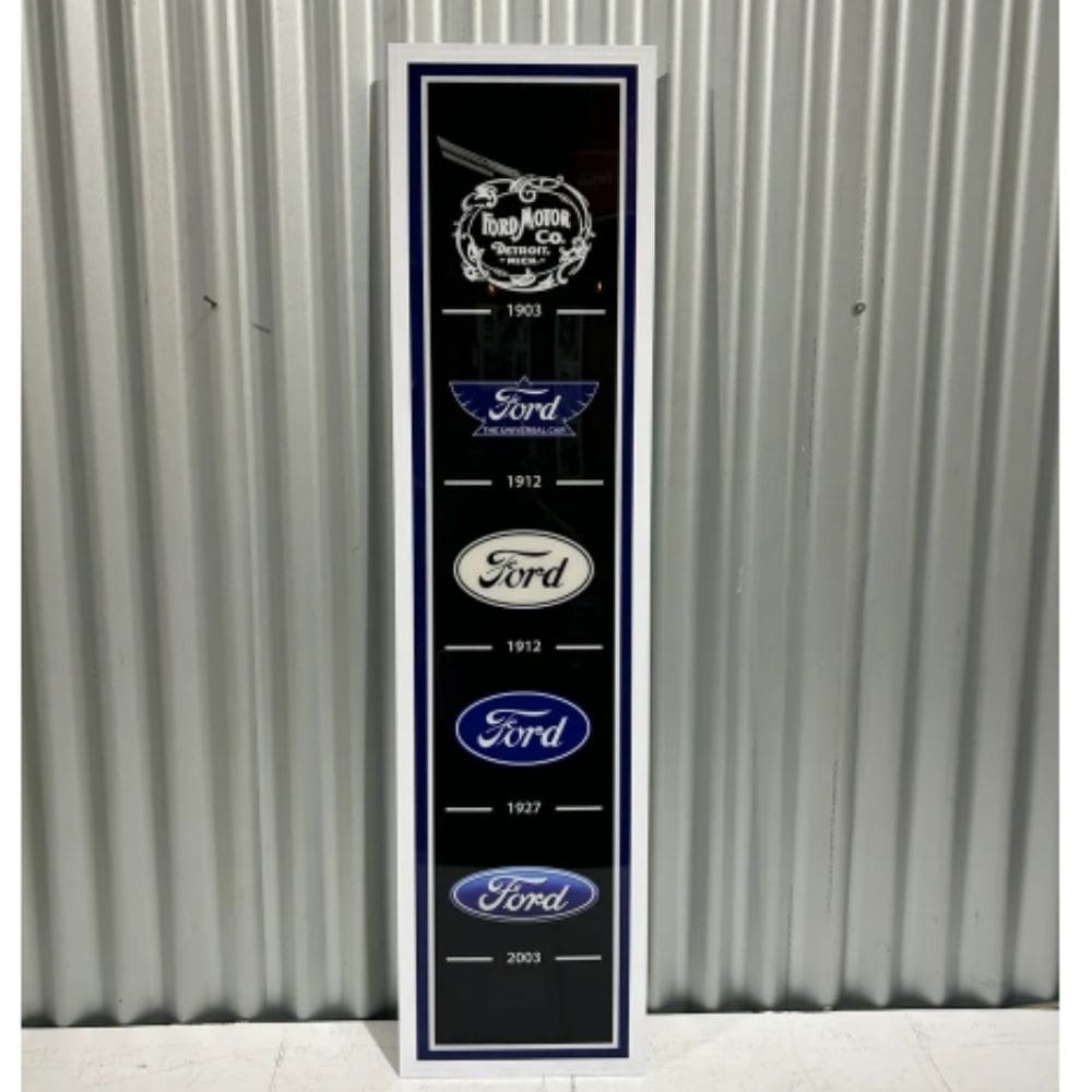 Ford Logo History LED Wall Hanging Light