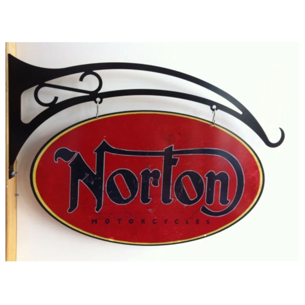 Norton Motorcycles Oval Double Sided Hanging Sign