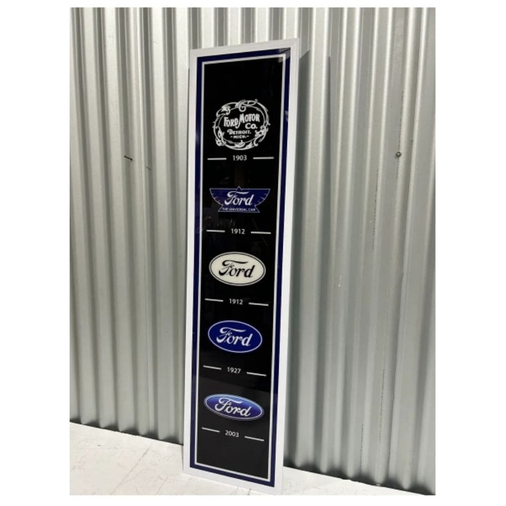 Ford Logo History LED Wall Hanging Light