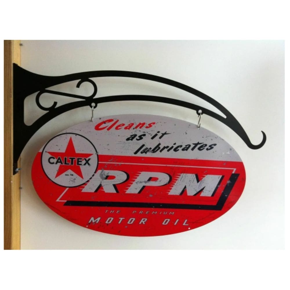 Caltex Rpm Double Sided Oval Hanging Sign