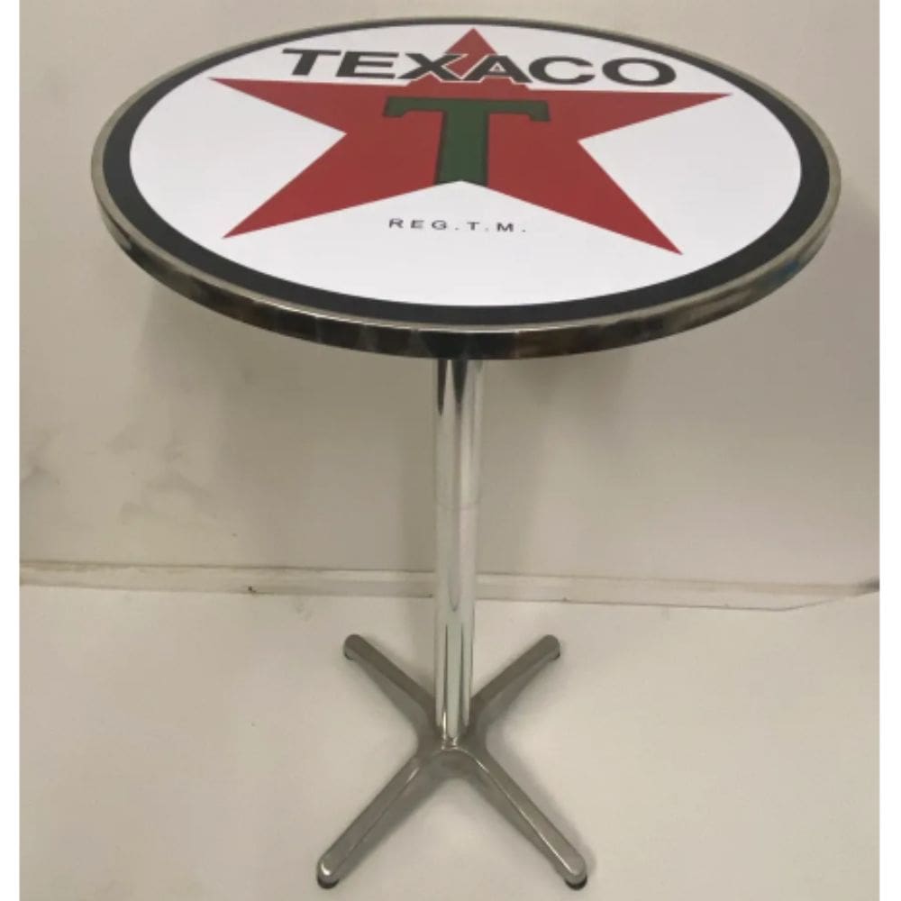 Texaco Height Adjustable Bar Table
