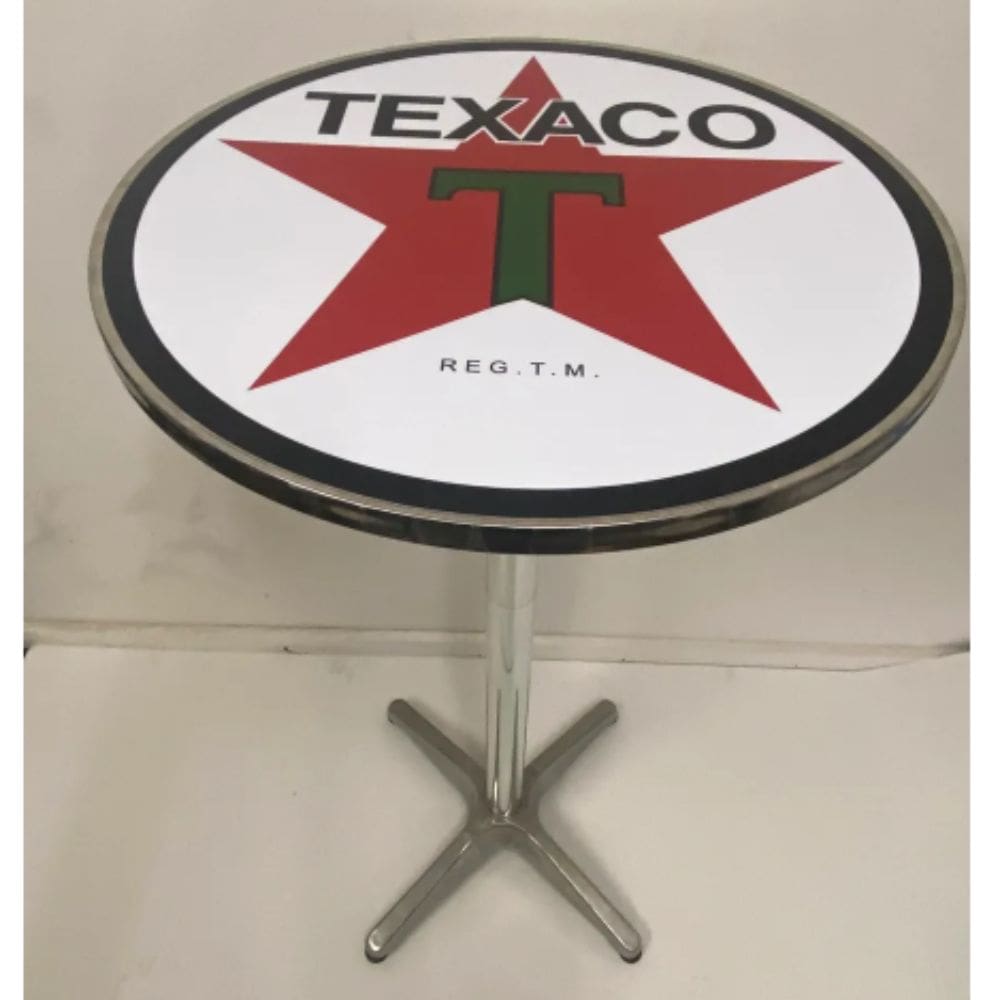 Texaco Height Adjustable Bar Table