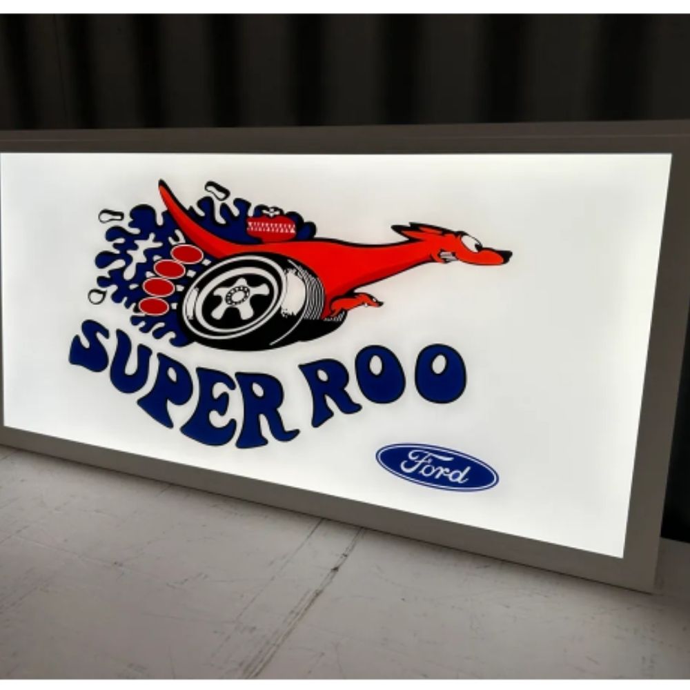 Ford Super Roo Flat Hanging LED illuminated Sign