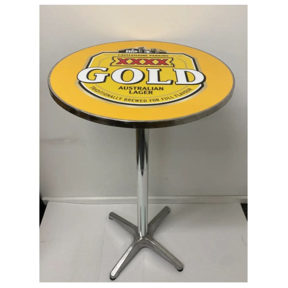 XXXX Gold Height Adjustable Bar Table
