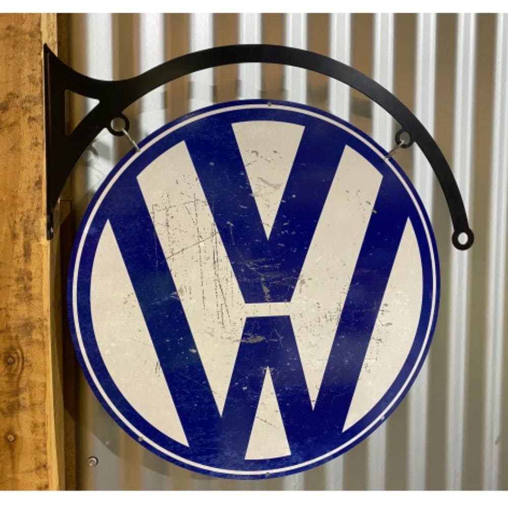 VW Volkswagon Large Round Double Sided Sign & Hanger