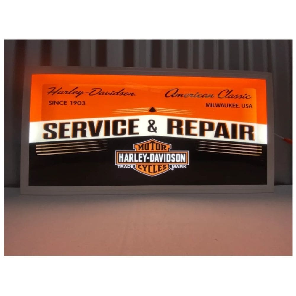 Haley Led Sign Harley Davidson LED Flat Panel Light Sign — The Modern Cave Australia