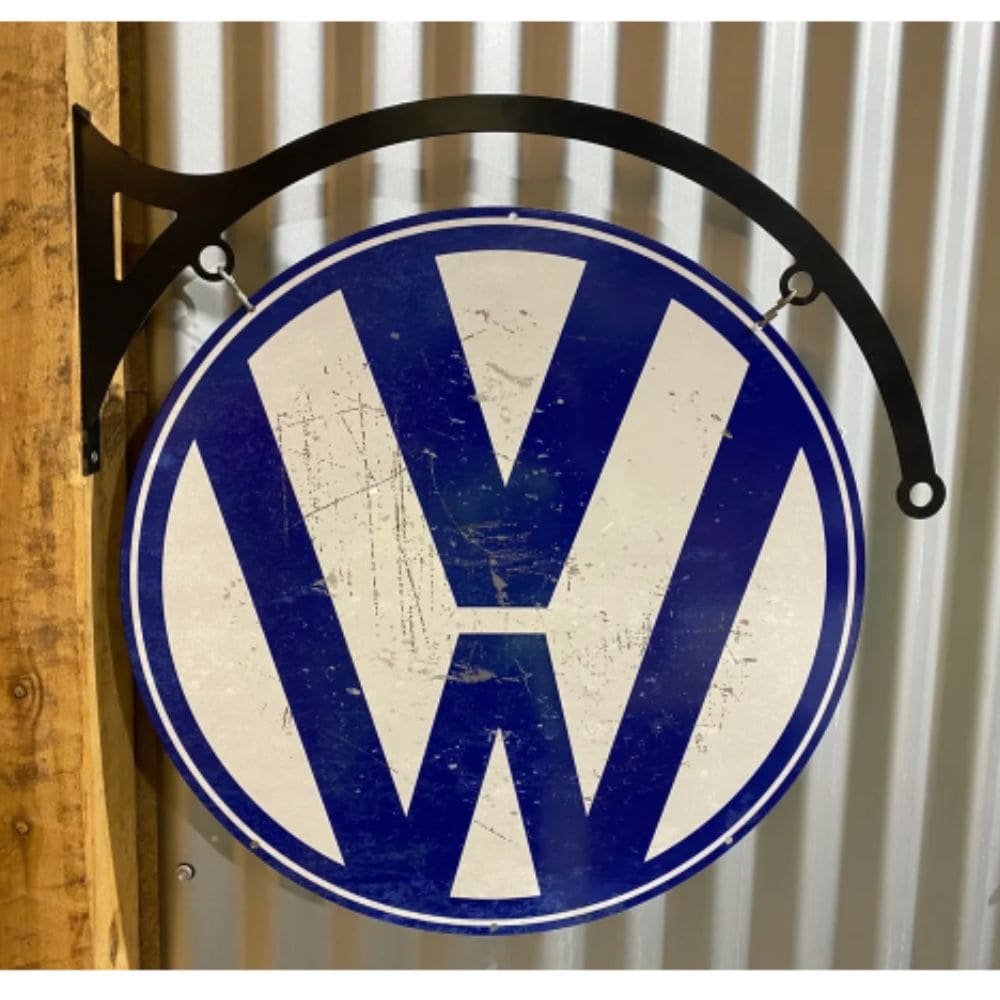 VW Volkswagon Large Round Double Sided Sign & Hanger
