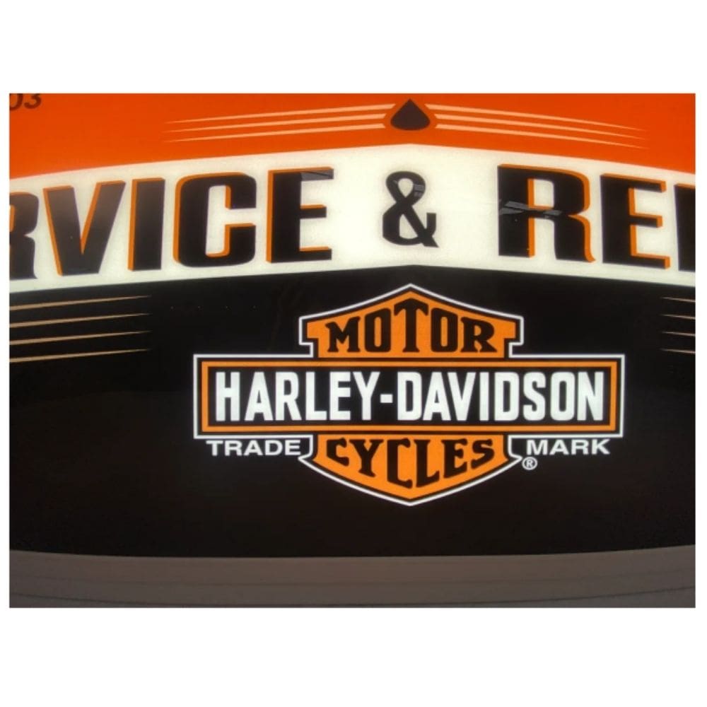 Haley Led Sign Harley Davidson LED Flat Panel Light Sign — The Modern Cave Australia