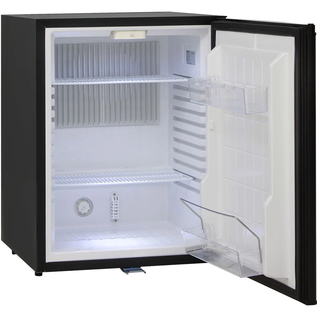 Quiet Mini 60L Black Bar Fridge With Lock