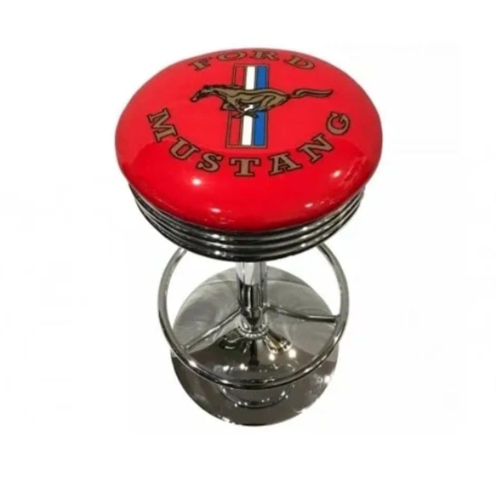 Ford Red Mustang Bar Stool