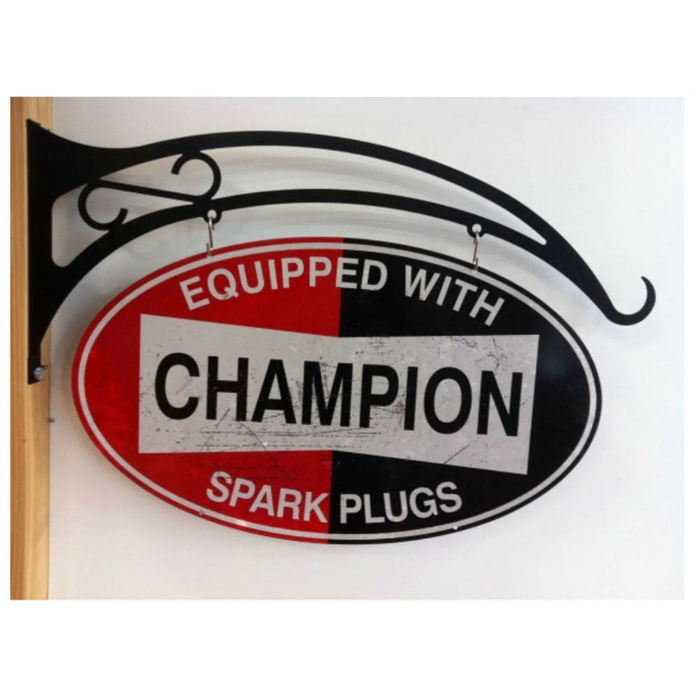 Champion Spark Plugs Double Sided Hanging Sign