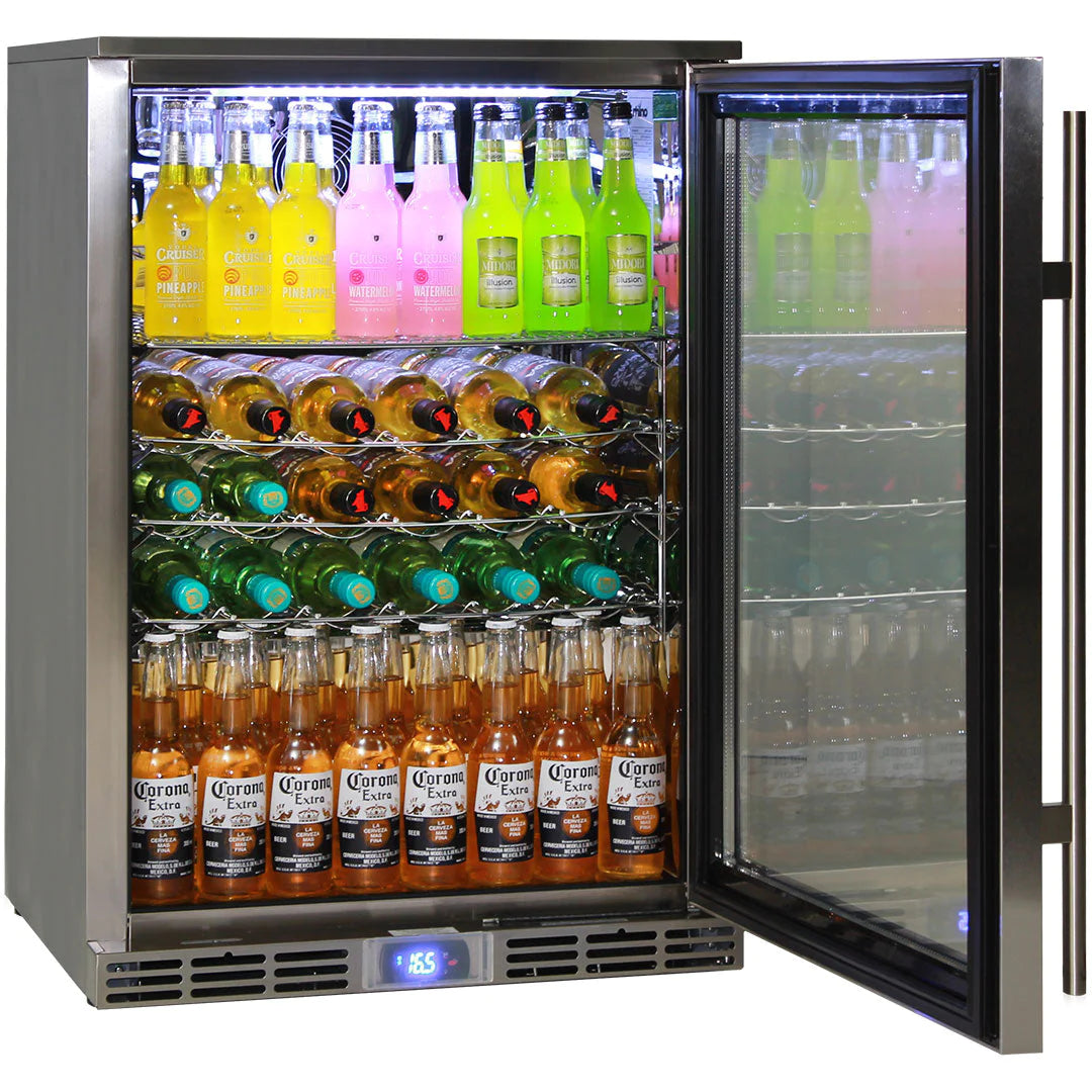 Rhino Alfresco 129L Glass Door Bar Fridge